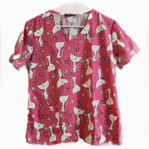 Zoe+Chloe scrub top size medium